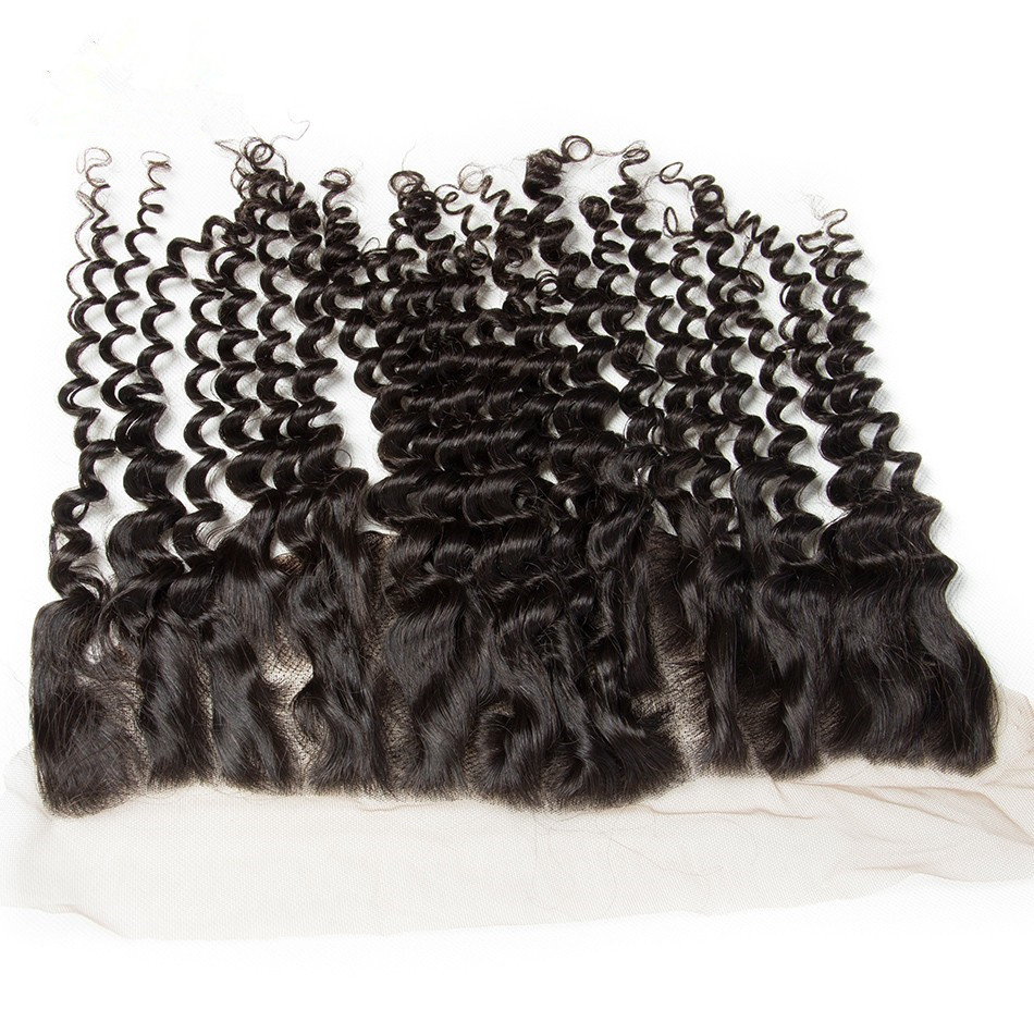 Kinky Curl Hair 13X4 Swiss Lace Closure