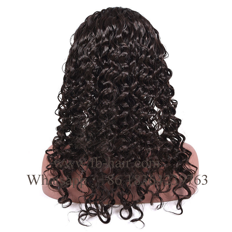 Frontal Lace Human Hair Wig with Baby Hair Free Part Natural Color
