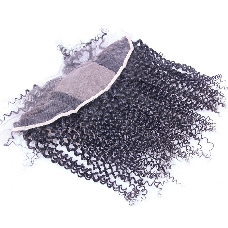 Kinky Curl Hair 13X4 Silk Base Lace Closure