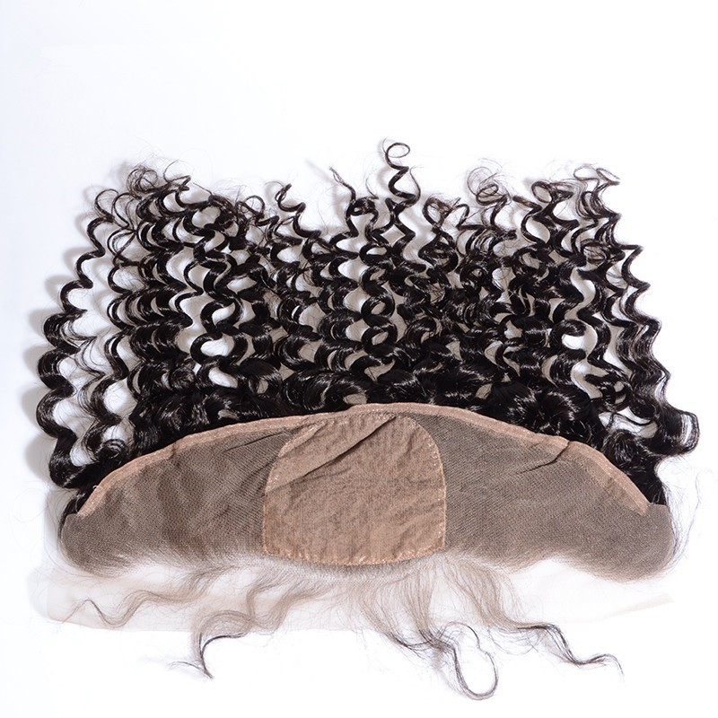 Deep Wave Hair 13X4 Silk Base Lace Closure