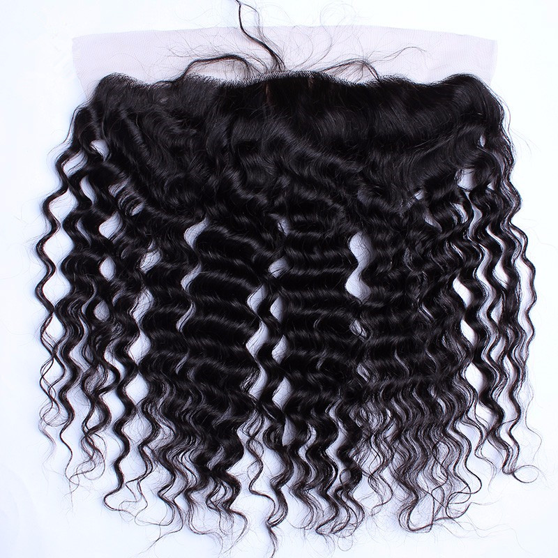 Deep Wave Hair 13X4 Silk Base Lace Closure