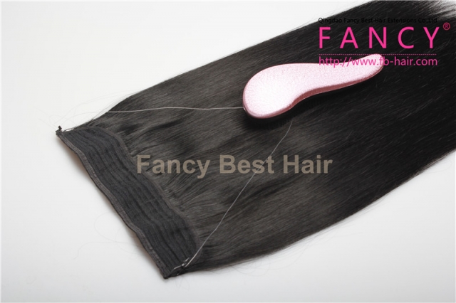 Jet Black Hair Extensions  #1 Halo Hair Extensions