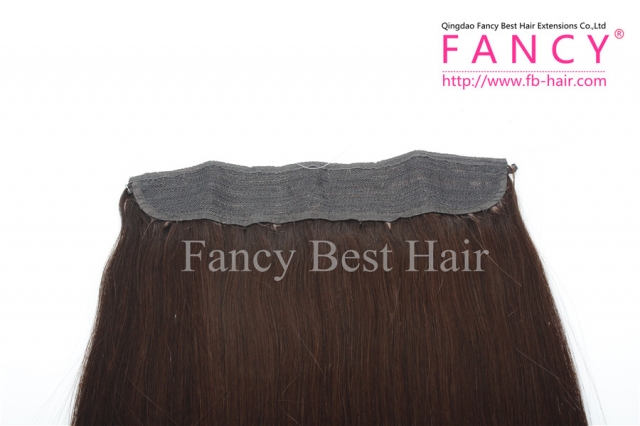Chocolate Brown #4 Halo Hair Extensions