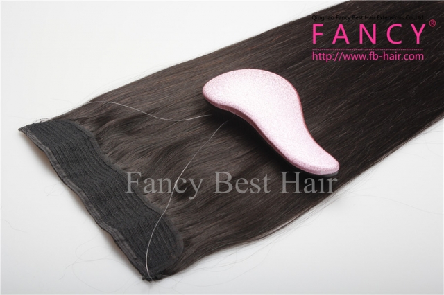 Off Black Hair Extensions  #1B Halo Hair Extensions