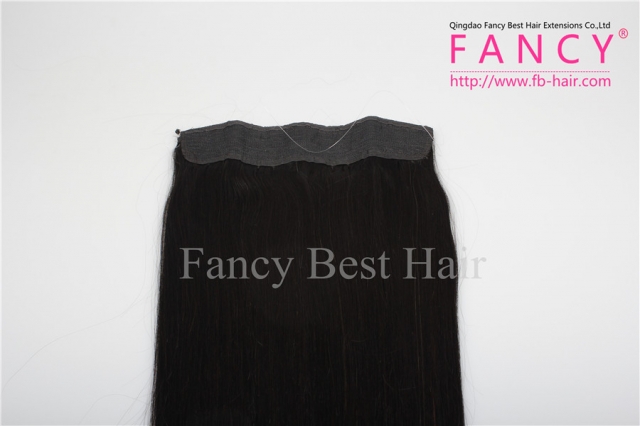 Off Black Hair Extensions  #1B Halo Hair Extensions