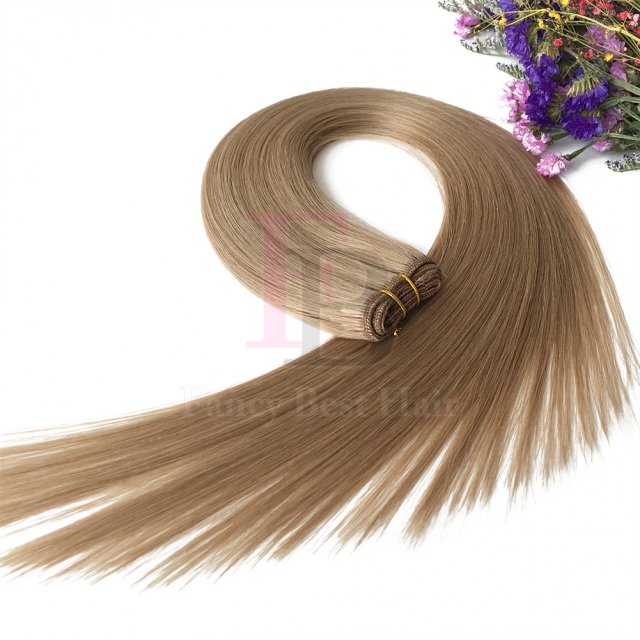 #18 Ash Blonde Machine Weft Hair