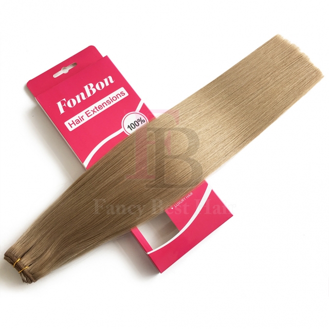 #18 Ash Blonde Machine Weft Hair