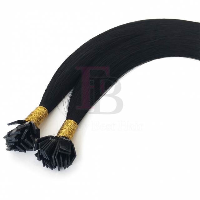 #1 Jet Black Flat Tip Hair