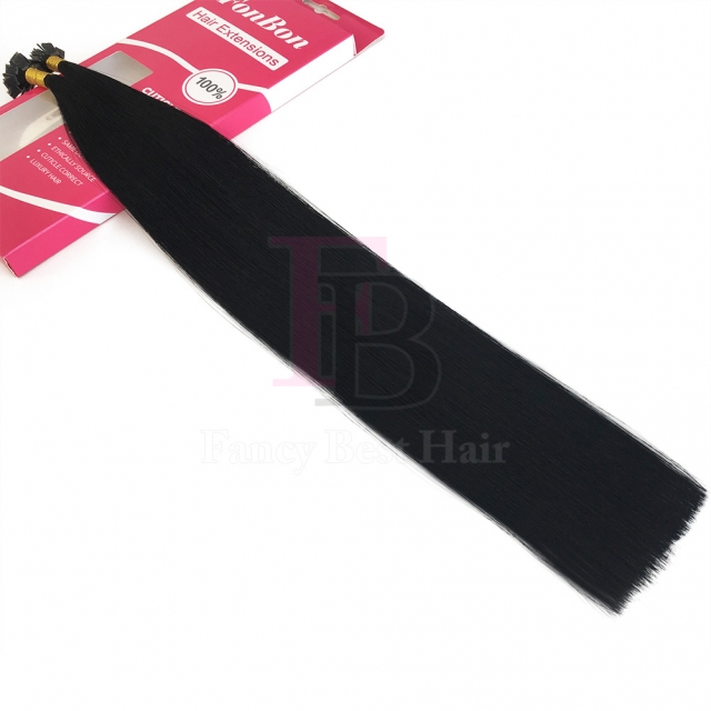 #1 Jet Black Flat Tip Hair