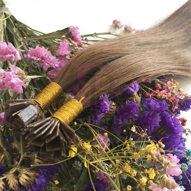 #6 Chestnut Brown  Flat Tip Hair