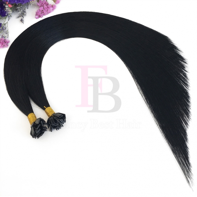 #1 Jet Black Flat Tip Hair