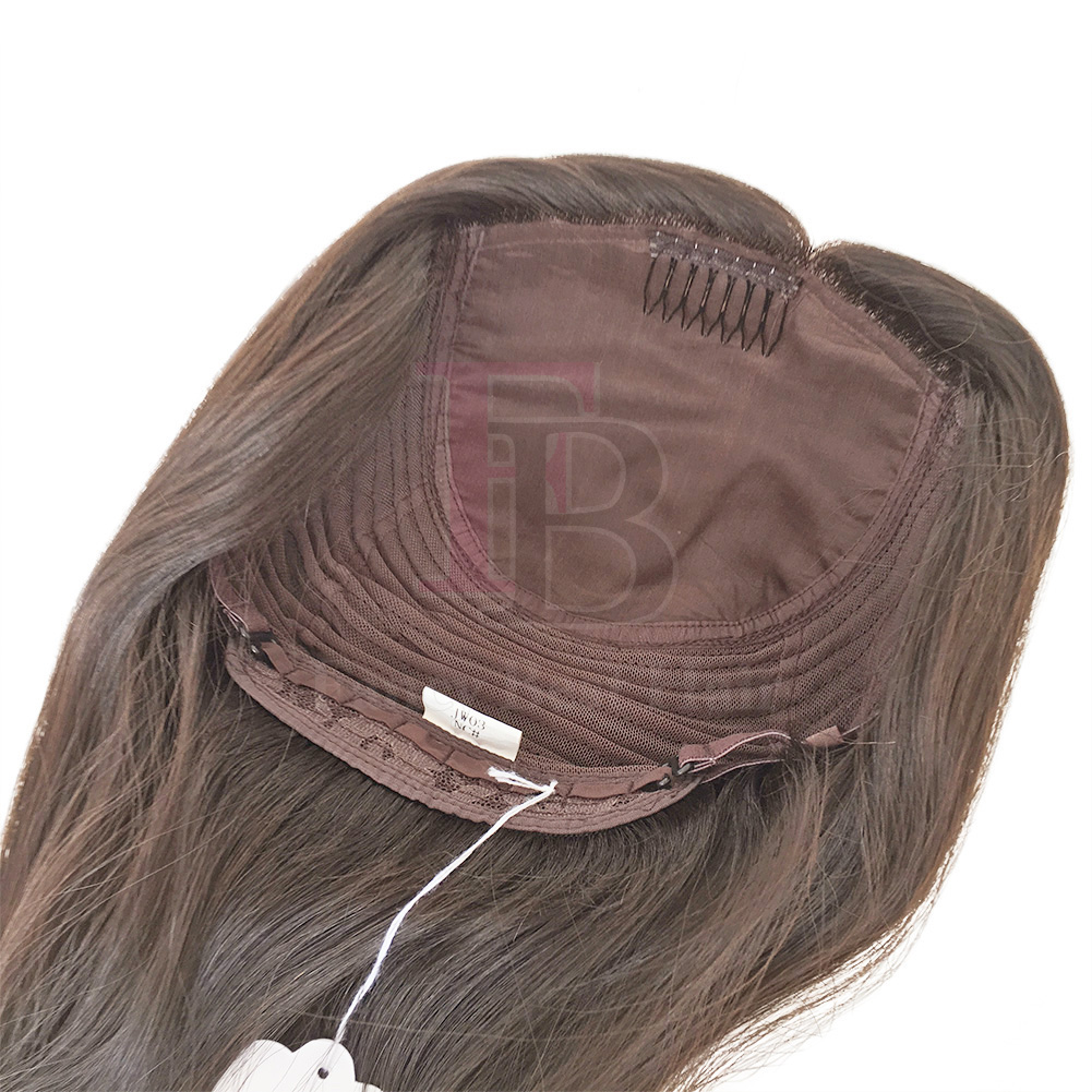 JW03 - #6 14" Natural Straight Hair Wig