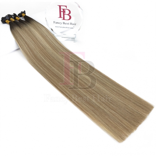 #T4-P18/60 Rooted Balayage Flat tip hair