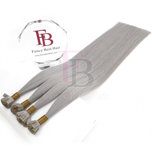 #ice blonde Flat Tip Hair