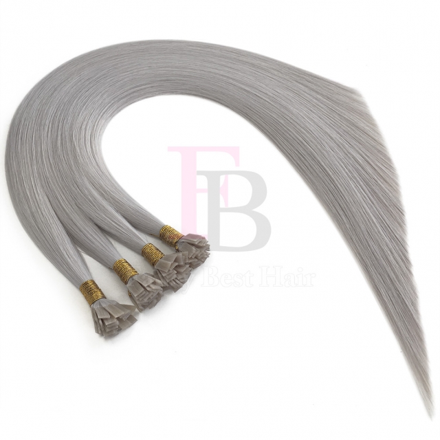 #ice blonde Flat Tip Hair