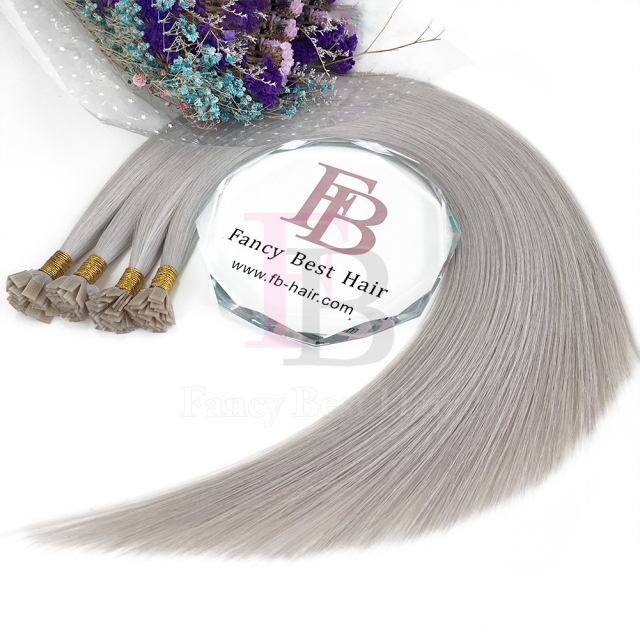 #ice blonde Flat Tip Hair