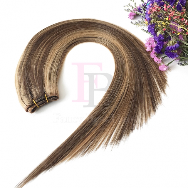 #P4/27 Piano Machine Weft Hair