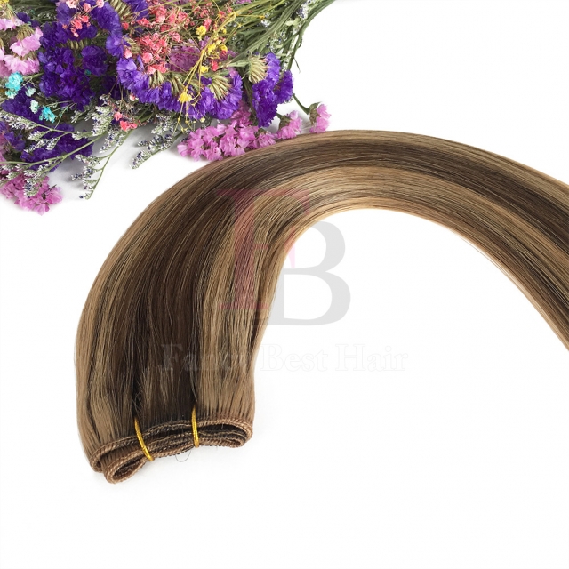 #P4/27 Piano Machine Weft Hair
