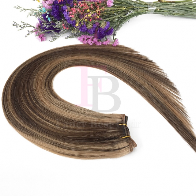 #P4/27 Piano Machine Weft Hair