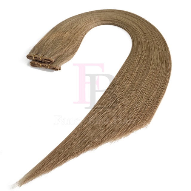 #18 Ash Blonde  Flat Weft Hair Extensions