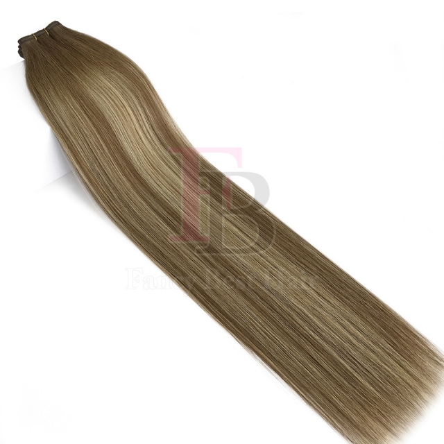 #T8-P8/22 Rooted Balayage Flat Weft Hair Extensions