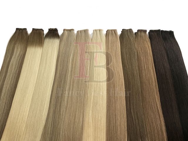 #4 Chocolate Brown Flat Weft Hair Extensions