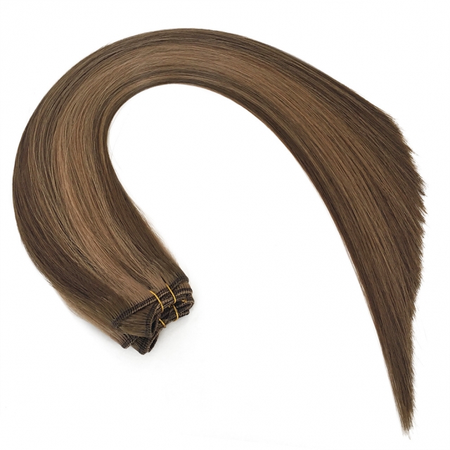 #P4/12 Piano Machine Weft Hair