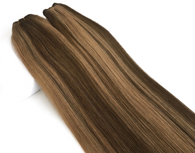 #P4/12 Piano Machine Weft Hair