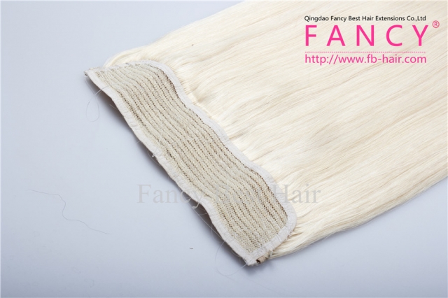 Platinum Blonde #60  Halo Hair Extensions