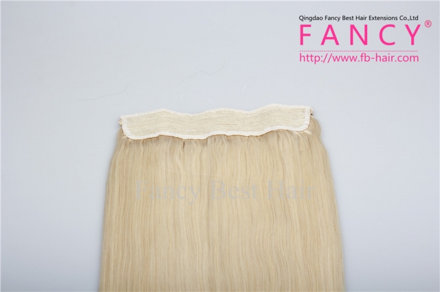 Platinum Blonde #60  Halo Hair Extensions