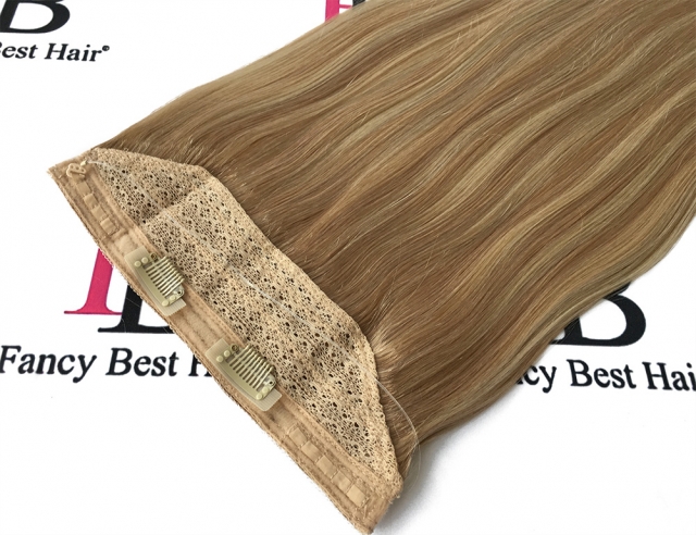 Rooted Balayage #T18-P18-60  Halo Hair Extensions