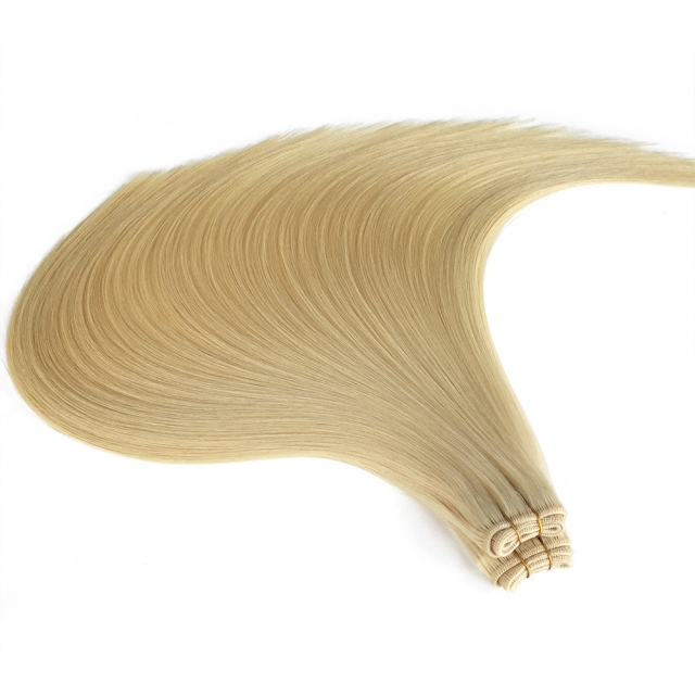 #613 Bleach Blonde Machine Weft Hair