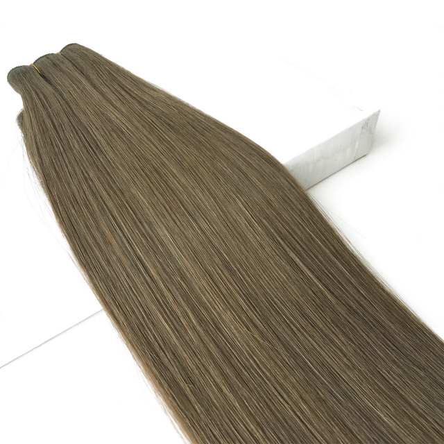 #4B Chocolate Brown Machine Weft Hair