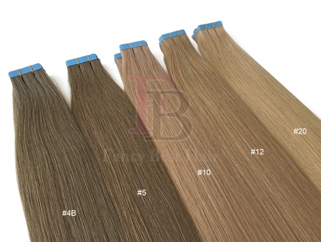 #20 Light Ash Blonde tape in hair extension 