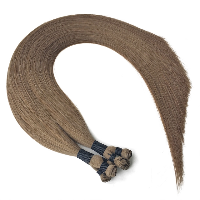 #8 Medium Golden Brown  Hand Tied Weft