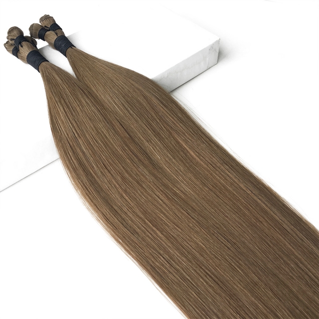 #8 Medium Golden Brown  Hand Tied Weft