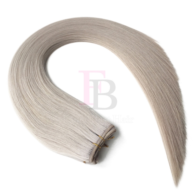# Grey Blonde Machine Weft Hair