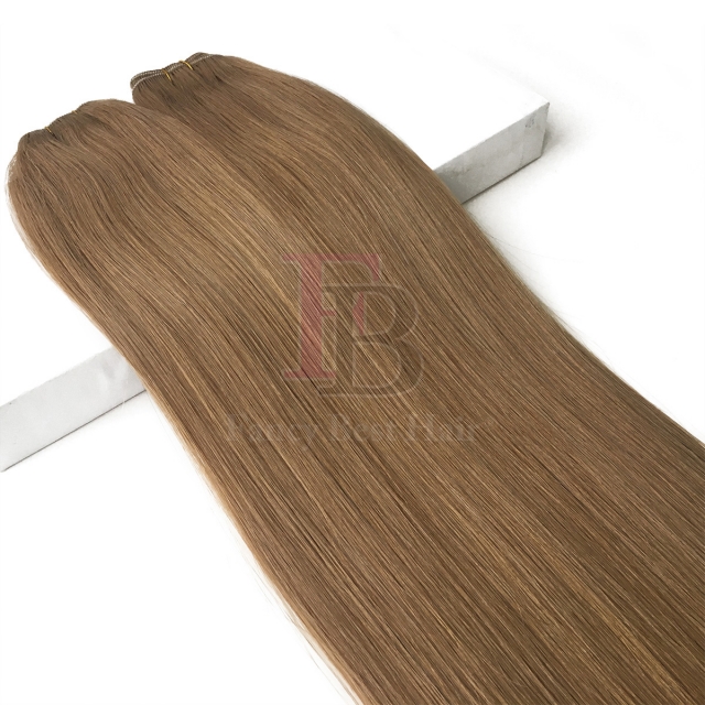 #12 Ash Blonde Machine Weft Hair