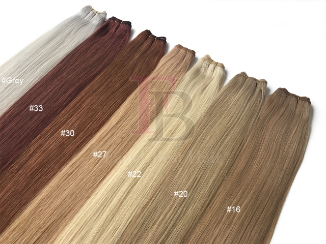 #12 Ash Blonde Machine Weft Hair
