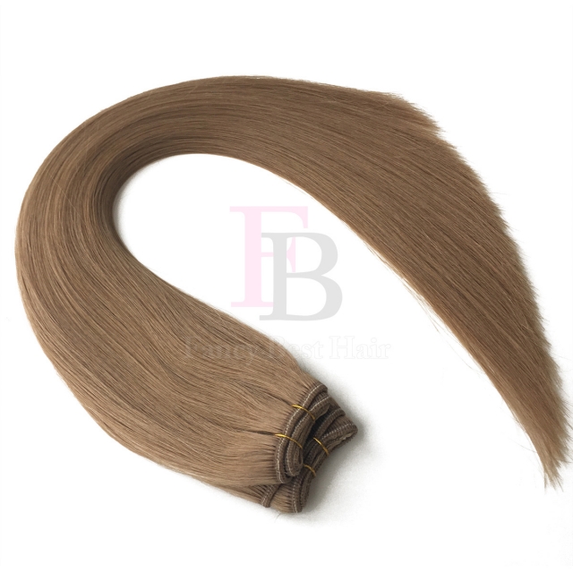 #12 Ash Blonde Machine Weft Hair