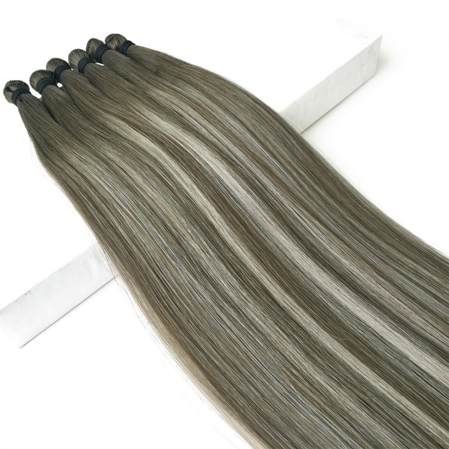 #T7-P7/ice Rooted Balayage Hand Tied Weft