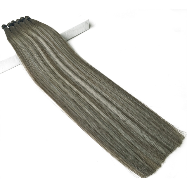 #T7-P7/ice Rooted Balayage Hand Tied Weft