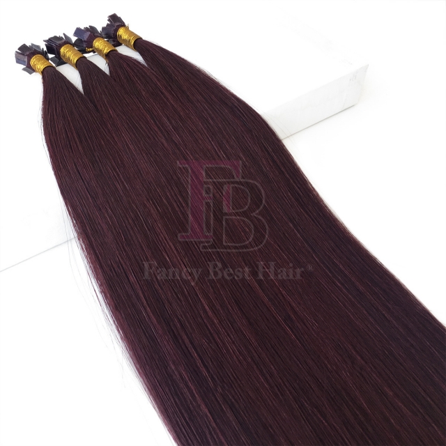 #99j Dark Wine Flat Tip Hair