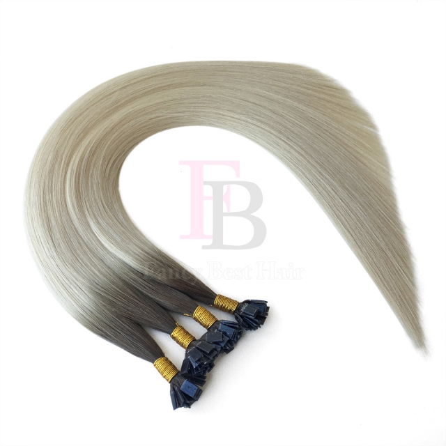 #T7-M60/ice Rooted Balayage  Flat tip hair