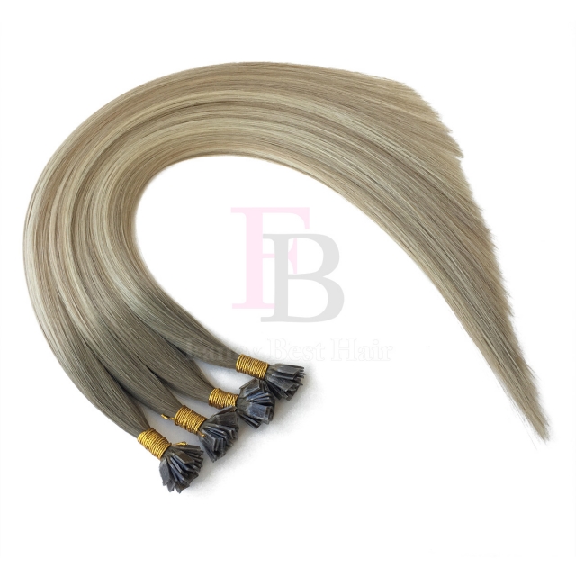 #T8-P14/60 Rooted Balayage Flat tip hair