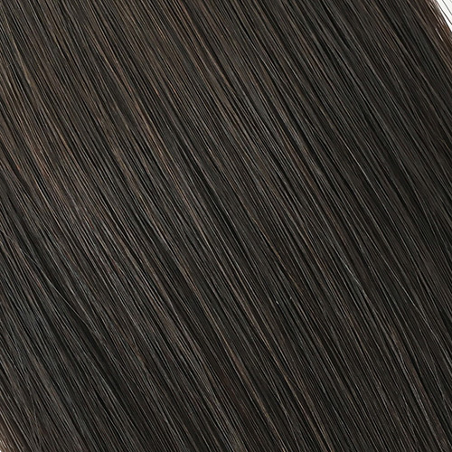 Curly ---  #2 Darkest Brown Hand Tied Weft