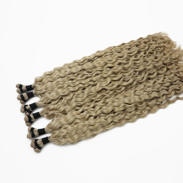 Curly --- #M18/60 Hand Tied Weft