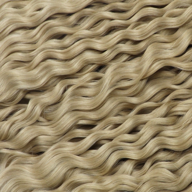 Curly --- #M18/60 Hand Tied Weft