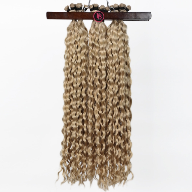 Curly --- #M18/60 Hand Tied Weft