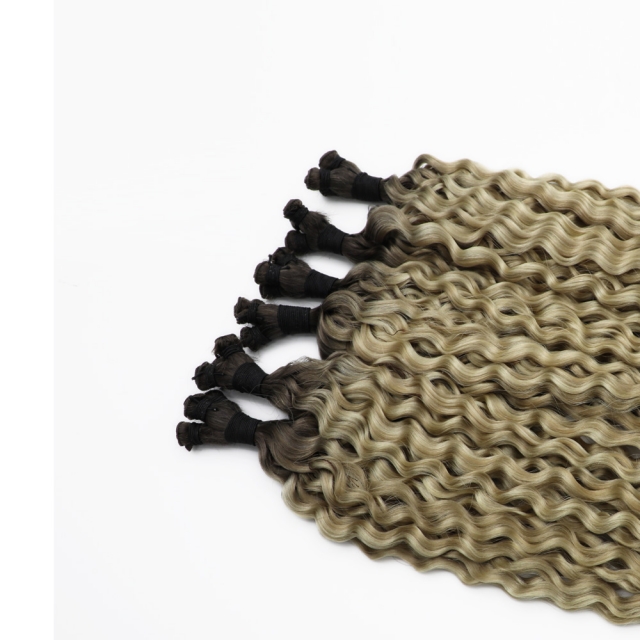 Curly --- #T4-P18/60 Hand Tied Weft